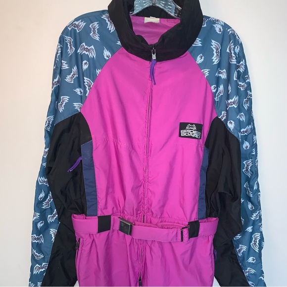 Vintage Bailo Spider Patterned Ski Suit 50 - Picture 7 of 15